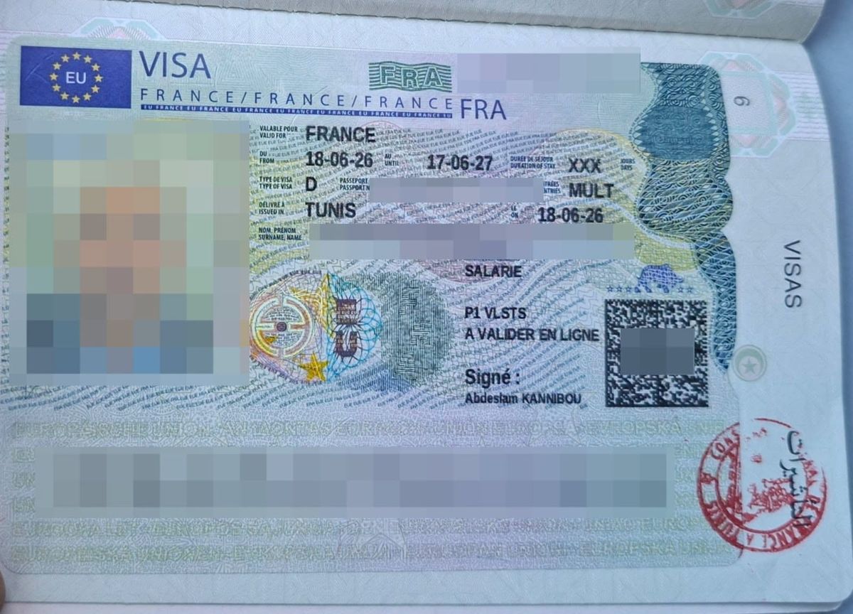 Visa long séjour Type D Salarié obtenu, valable du 18/06/2026 au 17/06/2027